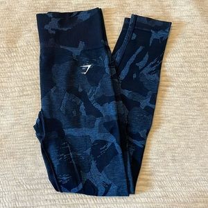 Gymshark blue camo leggings